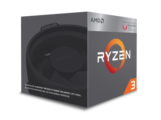 AMD Ryzen 3 2200G with Radeon Vega 8 Graphics BOX AMD Ryzen with Radeon  Vega Socket AM4 / 4コア4スレッド / 3.5GHz(MaxBoost 3.7GHz) / L2 2MB+L3 4MBキャッシュ /  Radeon Vega 8 / 最大PCIeレーン数