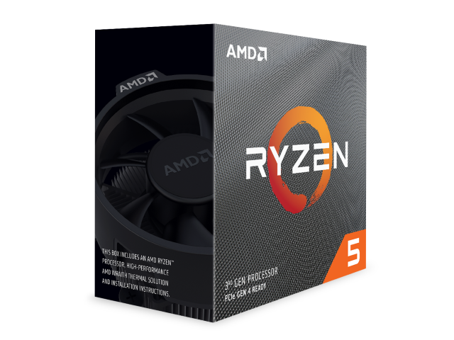 AMD Ryzen 5 3600 BOX 第3世代 AMD Ryzen Socket AM4 / 6コア12スレッド / 3.6GHz(BC  4.2GHz) / L2 3MB+L3 32MBキャッシュ / 最大PCIe(4.0)レーン数 24 / TDP 65W - 製品詳細 |  パソコンSHOPアーク（ark）
