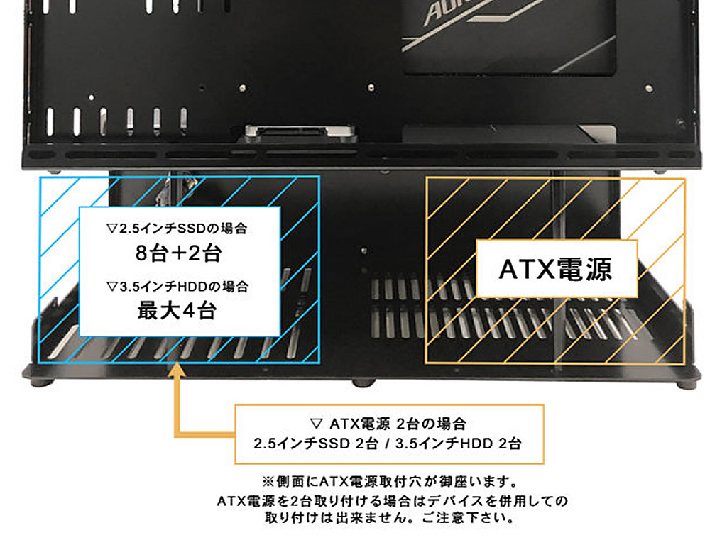 長尾製作所 オープンフレーム ver.E-ATX 職人シリーズ - 製品詳細 | パソコンSHOPアーク（ark）