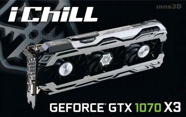 INNO3D iChill GeForce GTX 1070 X3 Edition (C107V3-1SDN-P5DNX / 代理店3年保証) X3  Edition GeForce GTX 1070 8GB 256-bit GDDR5 PCI Express対応ビデオカード - 製品詳細 |  パソコンSHOPアーク（ark）