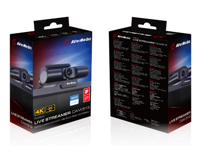 Avermedia Technologies Live Streamer Cam 513 Pw513 4k Webカメラ 製品詳細 パソコンshopアーク Ark