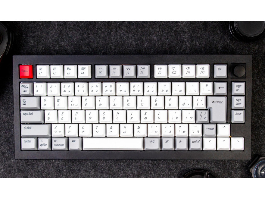 Keychron Keychron Q1 QMK カスタム・メカニカルキーボード ノブバージョン - JIS配列(テンキーレス)- 組み立て済み /  カーボンブラック / Gateron G Proスイッチ(ホットスワップ) 青軸 Q1 - 製品詳細 | パソコンSHOPアーク（ark）