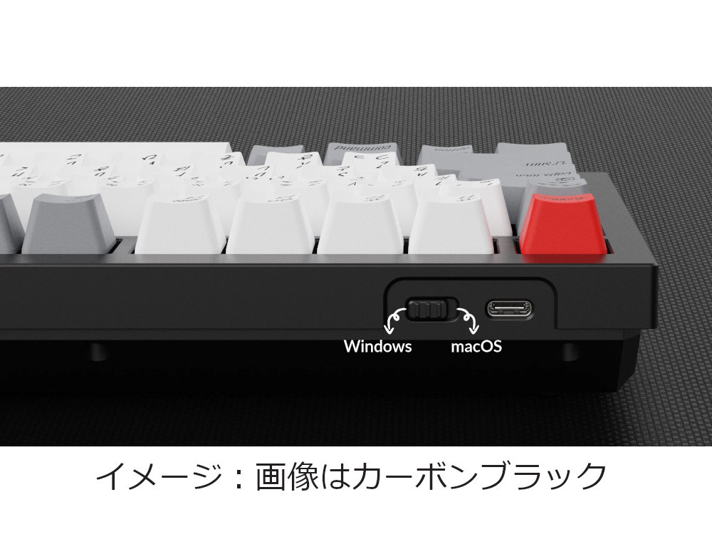 Keychron Keychron Q1 QMK カスタム・メカニカルキーボード ノブバージョン - JIS配列(テンキーレス)- 組み立て済み /  カーボンブラック / Gateron G Proスイッチ(ホットスワップ) 青軸 Q1 - 製品詳細 | パソコンSHOPアーク（ark）