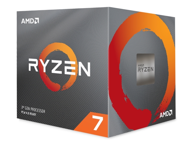 AMD Ryzen 7 3700X BOX 第3世代 AMD Ryzen Socket AM4 / 8コア16スレッド / 3.6GHz(BC  4.4GHz) / L2 4MB+L3 32MBキャッシュ / 最大PCIe(4.0)レーン数 24 / TDP 65W - 製品詳細 |  パソコンSHOPアーク（ark）