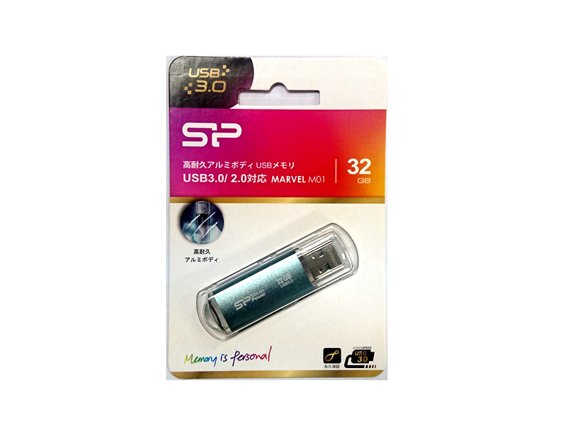 SILICON POWER SP032GBUF3M01V1B Marvel M01 USBフラッシュメモリ 32GB USB3.0対応 Marvel  M01Series - 製品詳細 | パソコンSHOPアーク（ark）