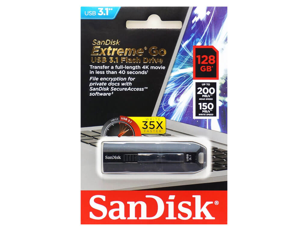 SanDisk SDCZ800-128G-G46 Extreme Go USBフラッシュメモリ 128GB USB3.1対応  [並行輸入海外パッケージ品] - 製品詳細 | パソコンSHOPアーク（ark）