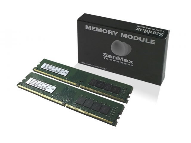 SanMax SMD4-U32G48H-24R-D デスクトップ用 DDR4 32GB(16GBx2枚組) デュアルセット SanMax DDR4  288pin DDR4-2400 CL17 32GB(16GBx2枚組)SET 1.2Volt JEDEC/SKhynix - 製品詳細 |  パソコンSHOPアーク（ark）