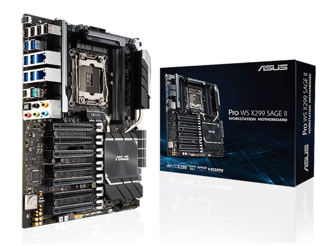 ASUS PRO WS X299 SAGE II インテル X299シリーズ LGA2066対応 intel X299チップセット搭載CEBマザーボード  - 製品詳細 | パソコンSHOPアーク（ark）