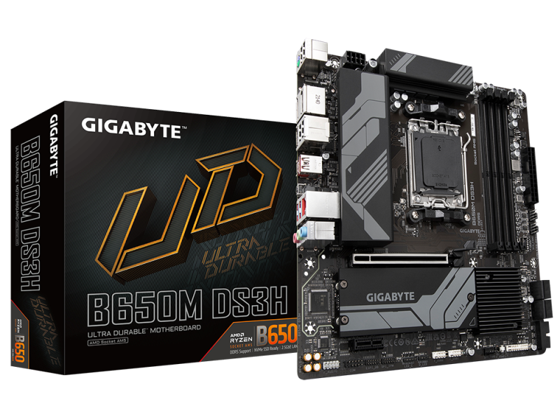 GIGABYTE B650M DS3H (rev. 1.0) AMD 600シリーズ Socket AM5対応 AMD B650  チップセット搭載MicroATXマザーボード - 製品詳細 | パソコンSHOPアーク（ark）