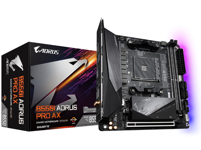 GIGABYTE B550I AORUS PRO AX Rev1.2 AMD 500シリーズ Socket AM4対応