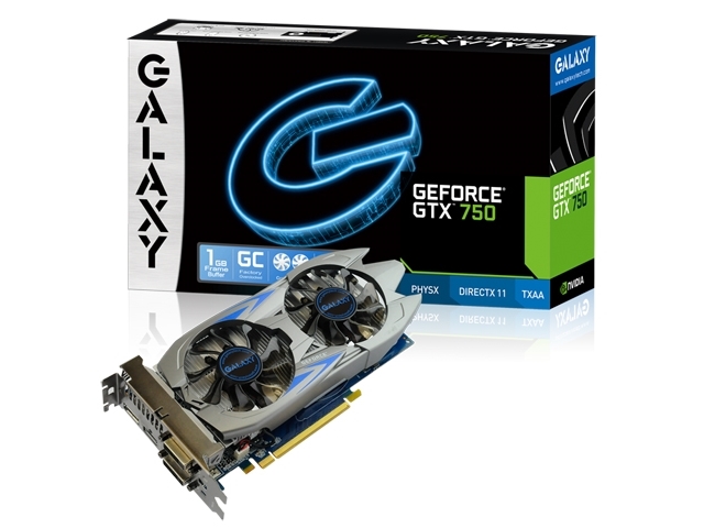 GALAXY GF PGTX750-OC/1GD5 GeForce GTX 750 1GB 128-bit GDDR5 PCI  Express対応ビデオカード - 製品詳細 | パソコンSHOPアーク（ark）