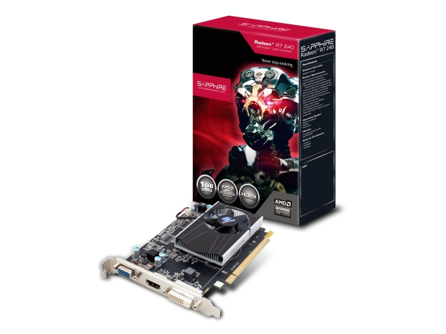 SAPPHIRE R7 240 1G DDR3 (64bit) PCI-E HDMI/DVI-D/VGA WITH BOOST BOX  (11216-11-20G/VD5321) RADEON R7 240 1GB 64-bit DDR3 PCI Express対応ビデオカード -  製品詳細 | パソコンSHOPアーク（ark）