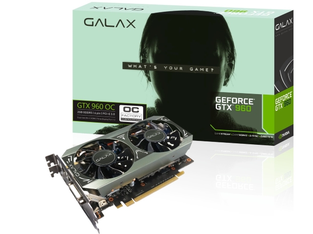 GALAX GF PGTX960-OC/2GD5 MINI GeForce GTX 960 2GB 128-bit GDDR5 PCI  Express対応ビデオカード - 製品詳細 | パソコンSHOPアーク（ark）