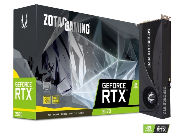 ZOTAC ZOTAC GAMING GeForce RTX 2070 Blower GEFORCE RTX 2070 8GB 256-bit  GDDR6 PCI Express対応ビデオカード - 製品詳細 | パソコンSHOPアーク（ark）