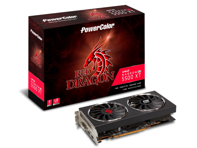 PowerColor Red Dragon Radeon RX 5500 XT RED DRAGON RADEON RX 5500 XT 8GB  128-bit GDDR6 PCI Express対応ビデオカード - 製品詳細 | パソコンSHOPアーク（ark）