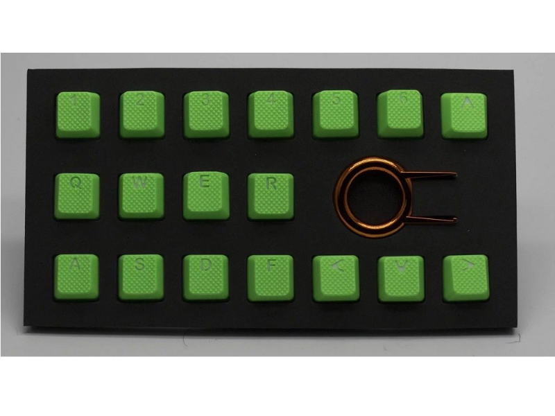 Tai-Hao Tai-Hao Rubber Gaming Backlit Keycaps-18 keys Neon Green - 製品詳細 |  パソコンSHOPアーク（ark）