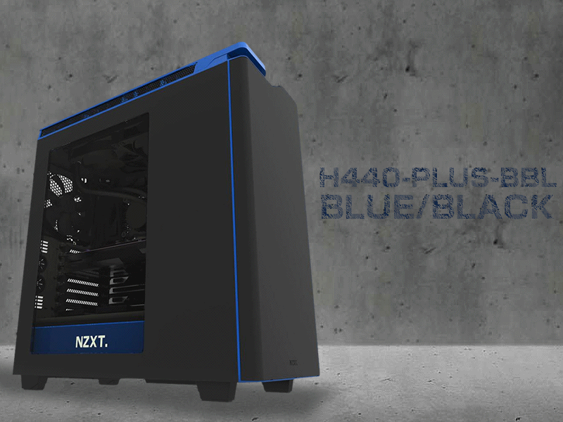 青と黒、人気のATXケースNZXT H440-PLUSシリーズに新色モデル「H440