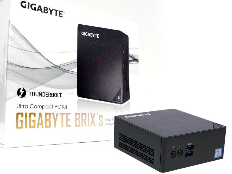 Thunderbolt 3に対応するKabyLake世代Core i7-7500U搭載GIGABYTE Mini PCベアボーンキット「BRIX s  GB-BKi7HT-7500-BW」 | Ark Tech and Market News Vol.3001248