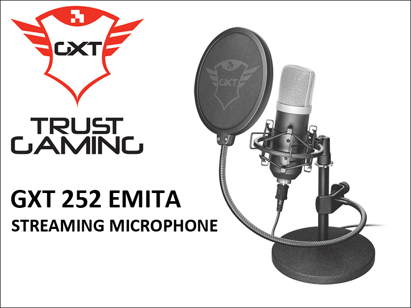 TRUST GAMINGから、プロ志向のコンデンサーマイクロフォン「GXT 252 Emita Streaming Condenser  Microphone」が発売 | Ark Tech and Market News Vol.3001830