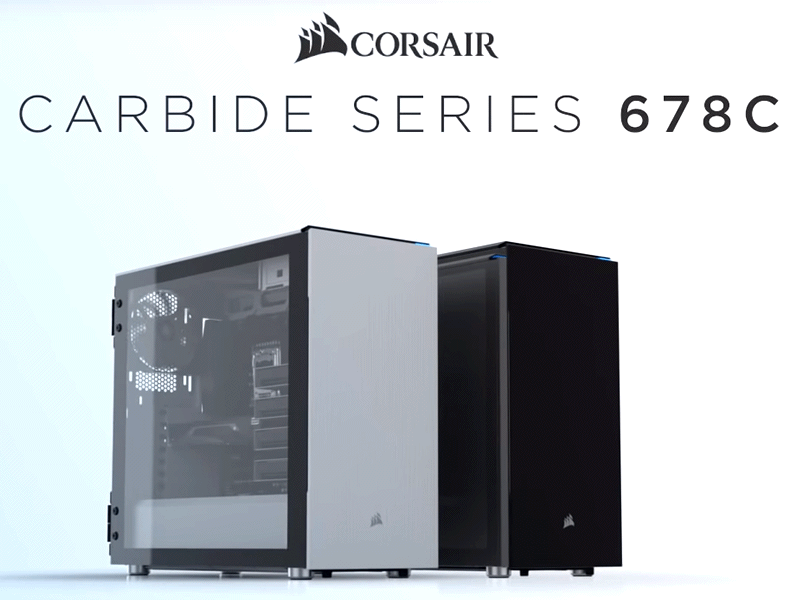 魅せる静音仕様のミドルタワーPCケース「Carbide 678C」シリーズがCORSAIRから | Ark Tech and Market News  Vol.3002542