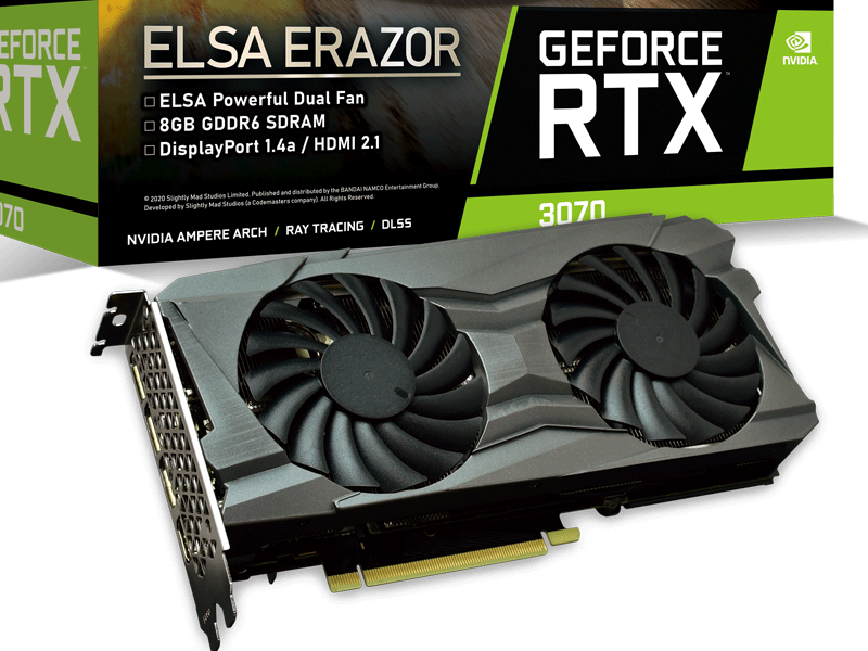 [新品] ELSA GeForce RTX 3070 ERAZOR