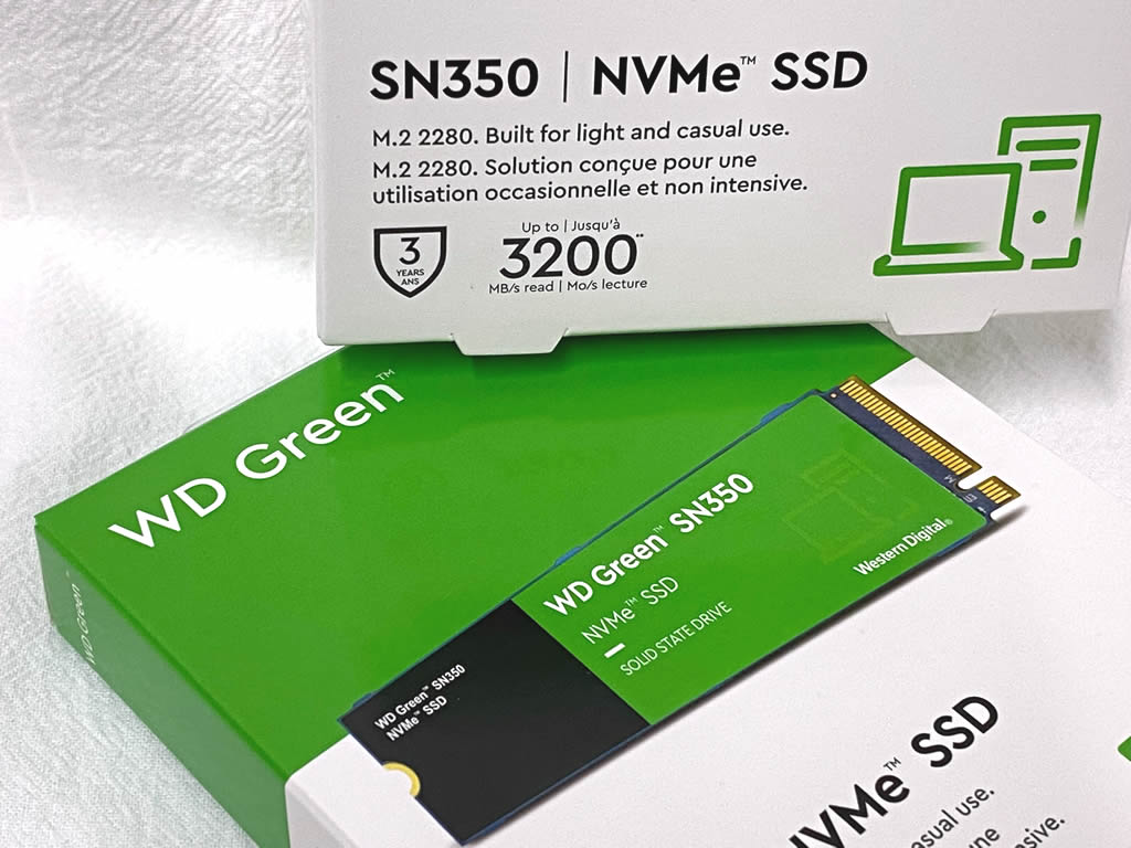WDのエントリー向けPCIe Gen3 NVMe M.2 SSD「WD Green SN350 NVMe SSD」に1TBと2TBが追加ラインアップ  | Ark Tech and Market News Vol.3003768